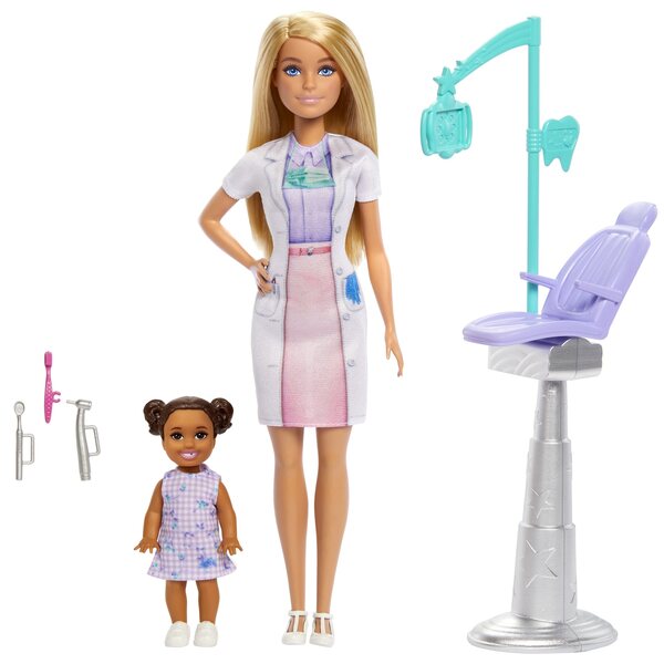 Lalka modowa Barbie I Can Be Nauczycielka 2 lalki i akcesoria