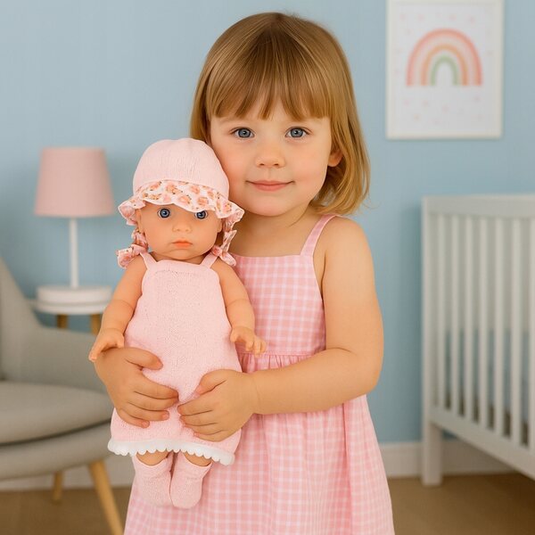 Baby Baby Doll 30 cm con accessori per la pappa e vestiti per bambina