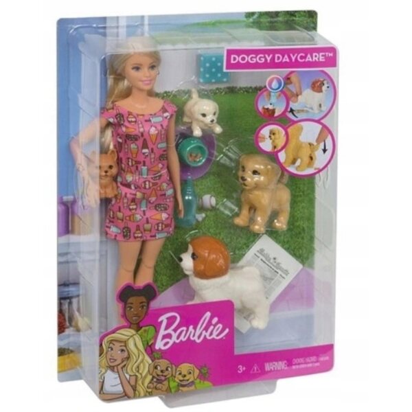 Lalka Barbie z pieskami Oryginał Mattel akcesoria