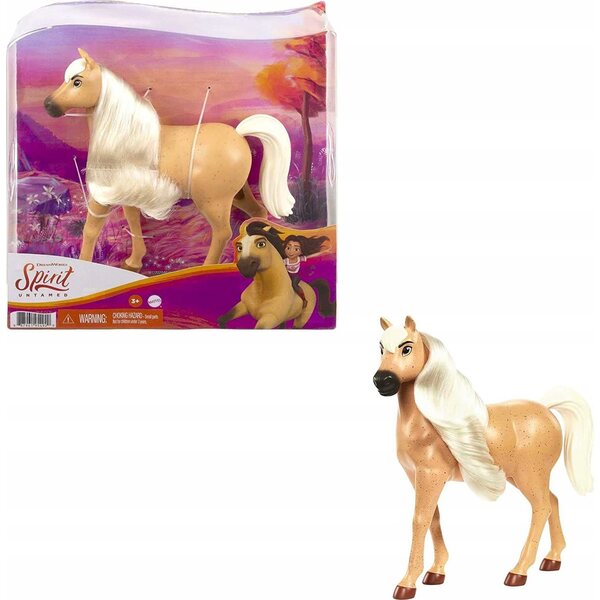 Figurina Mustang Spirit Duch di Libertà Mattel con criniera da pettinare 22 cm