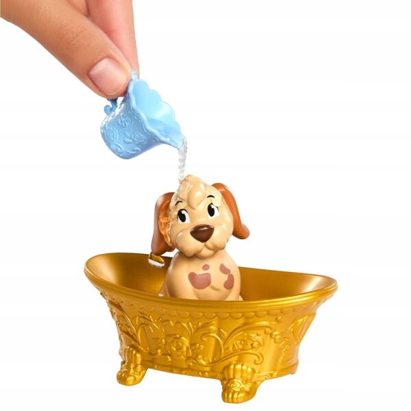 Disney Prinzessin Bella mit Hund und Zubehör – 32 cm große Puppe und Spielset