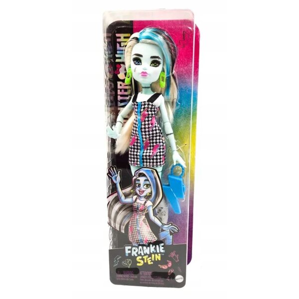 Mattel Monster High Frankie Stein 27 cm – Modellpuppe mit 11 Gelenken