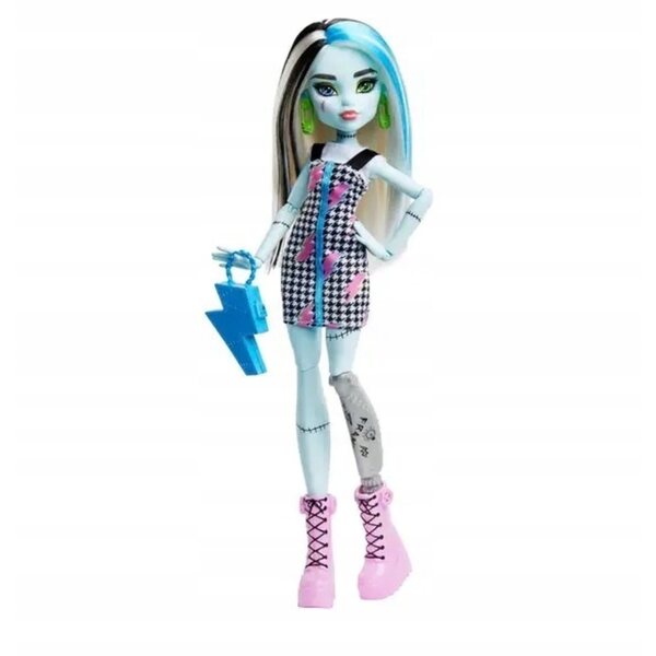 Mattel Monster High Frankie Stein 27 cm – Modellpuppe mit 11 Gelenken