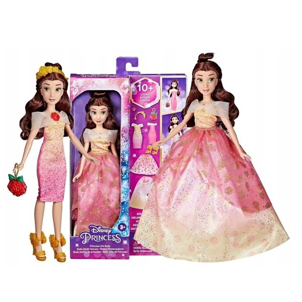 Bambola Disney Principessa Belle 27,5 cm con Abiti e Accessori Modificabili