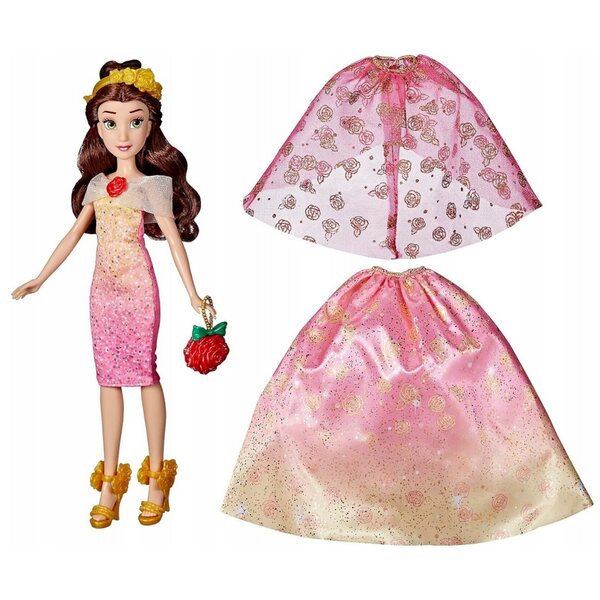 Bambola Disney Principessa Belle 27,5 cm con Abiti e Accessori Modificabili