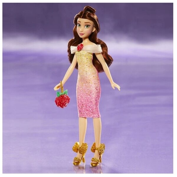 Bambola Disney Principessa Belle 27,5 cm con Abiti e Accessori Modificabili