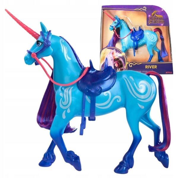 UNICORN ACADEMY AKADEMIA JEDNOROŻCÓW JEDNOROŻEC RIVER FIGURKA 28 CM 4+