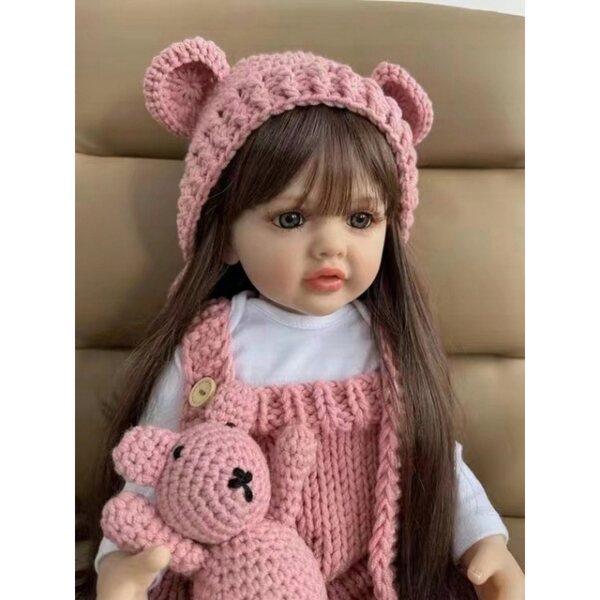 Bambola principessa rinata da 60 cm con articolazioni mobili e vestiti eleganti