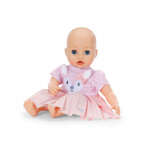 Baby Born Kleid mit Hirschmuster für 43 cm Puppen – Faltenkleid