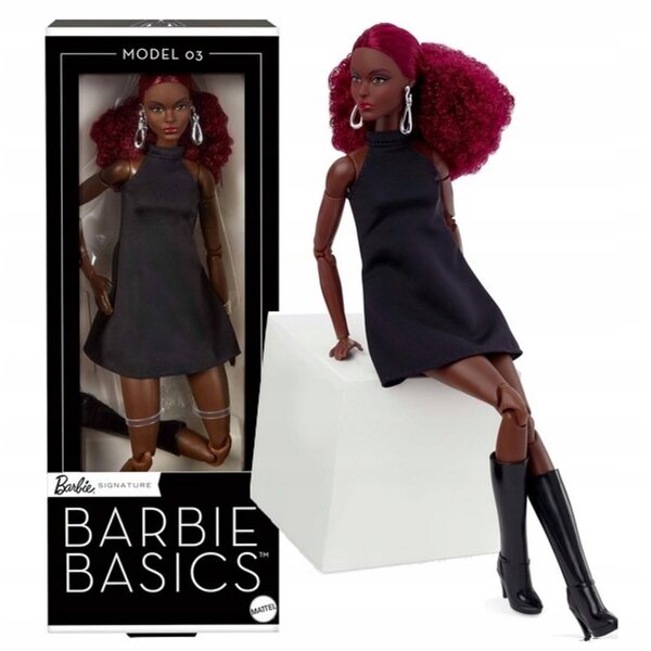 Barbie Basics Modell 03 – 29 cm große Sammlungspuppe, elegantes schwarzes Kleid