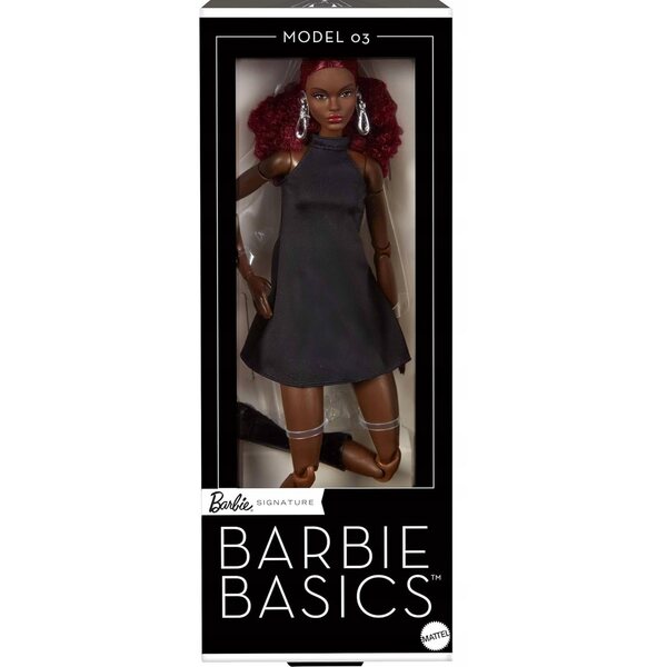 Barbie Basics Modell 03 – 29 cm große Sammlungspuppe, elegantes schwarzes Kleid