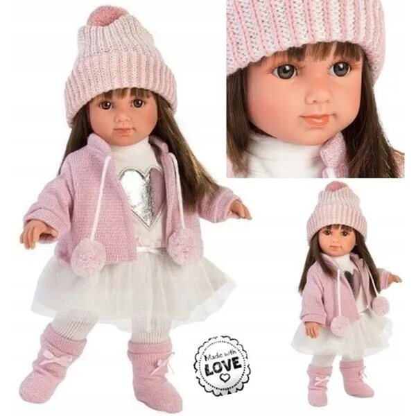 Llorens Sara bambola spagnola 35 cm realistica con capelli lunghi e occhi verdi