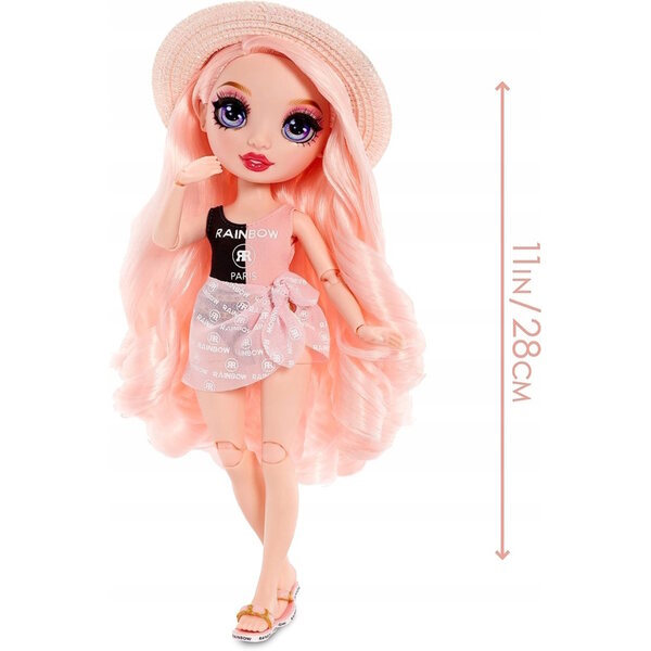 Rainbow High Pacific Coast Bella Parker - Bambola moda 26 cm per bambini 4+