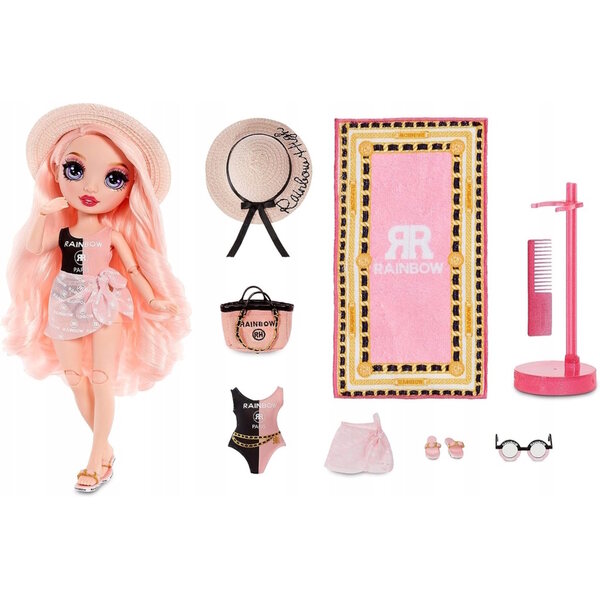 Rainbow High Pacific Coast Bella Parker - Bambola moda 26 cm per bambini 4+