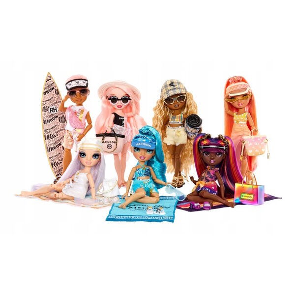 Rainbow High Pacific Coast Bella Parker - Bambola moda 26 cm per bambini 4+