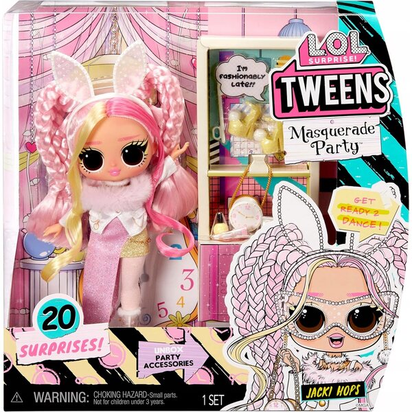 LOL Surprise Tweens Jacki Hops con Accessori – Bambola Moda Masquerade Party