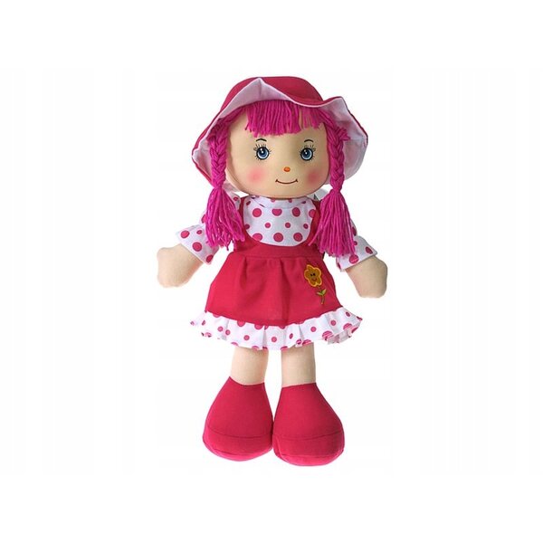 Adar Stoffpuppe 45 cm mit Ton in polnischer Sprache, weiche Stoffpuppe