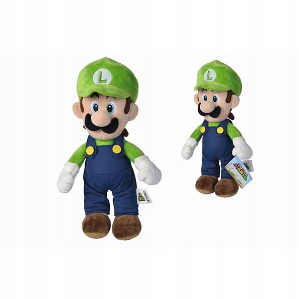 Peluche officielle Nintendo Super Mario Luigi 30 cm - douce et certifiée CE