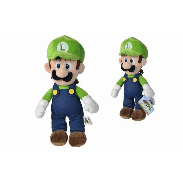 Peluche officielle Nintendo Super Mario Luigi 30 cm - douce et certifiée CE