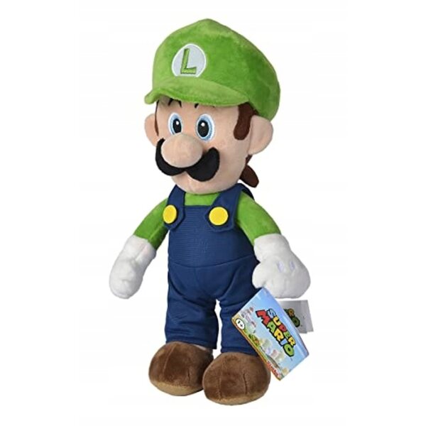 Peluche officielle Nintendo Super Mario Luigi 30 cm - douce et certifiée CE
