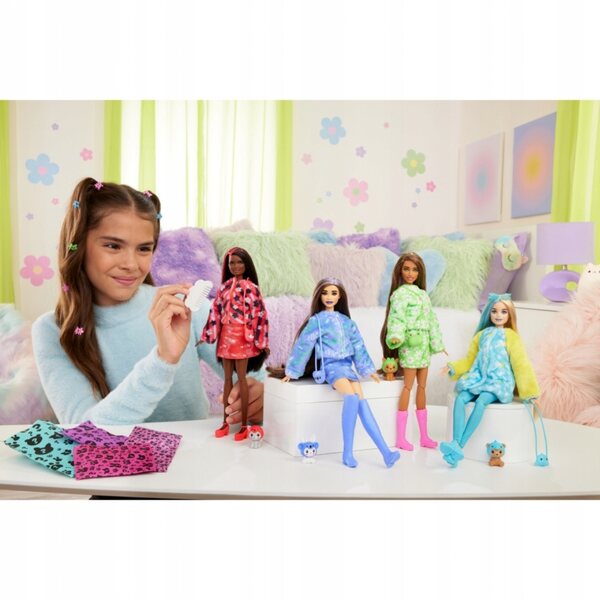 Barbie Cutie Reveal Dog Frog mit 10 Überraschungen und verwandelbarem Kostüm