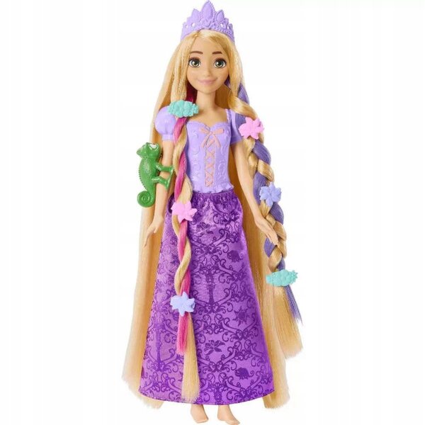 Bambola Disney Principessa Rapunzel con capelli magici e accessori 29 cm