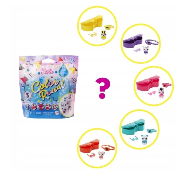 Barbie Color Reveal Monochrome Animal – Überraschendes Spielzeug 14 cm
