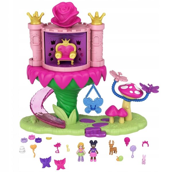 Игрален комплект Mattel Polly Pocket Unicorn Rides с 15 изненади за деца 4+