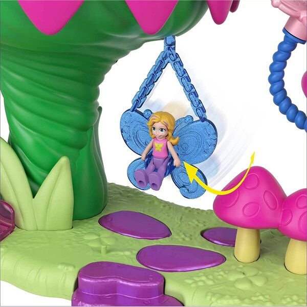 Mattel Polly Pocket Unicorn Rides set gioco con 15 sorprese per bambini 4+