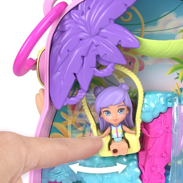 Polly Pocket Monkey Pineapple - Ensemble de jouets compacts pour les enfants de 4 ans et plus