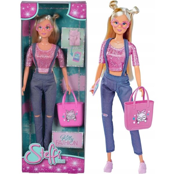 Steffi Love Kitty Fashion: κούκλα με γυαλιά, τσάντα και αξεσουάρ για κορίτσια