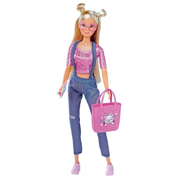 Steffi Love Kitty Fashion: bambola con occhiali, borsa e accessori per bambine