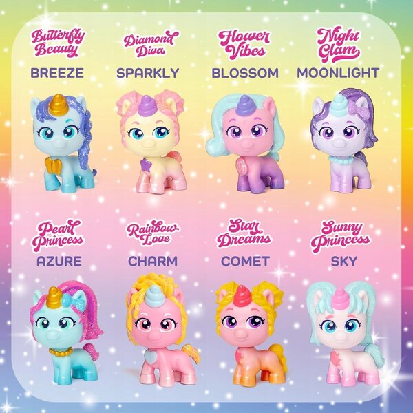 KookyLoos Glitter Unicorns Diamond Diva bambola con unicorno e accessori scintillanti