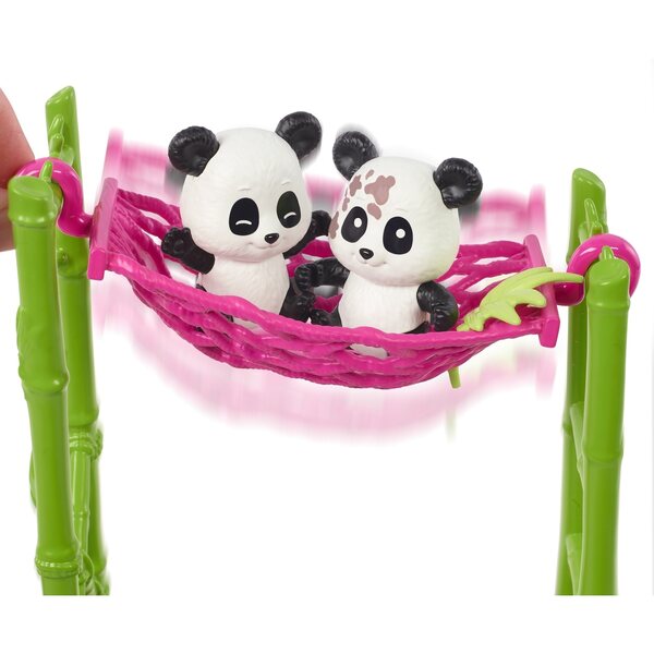 Barbie Veterinär-Set mit 2 Pandas und Zubehör für pädagogisches Spielen