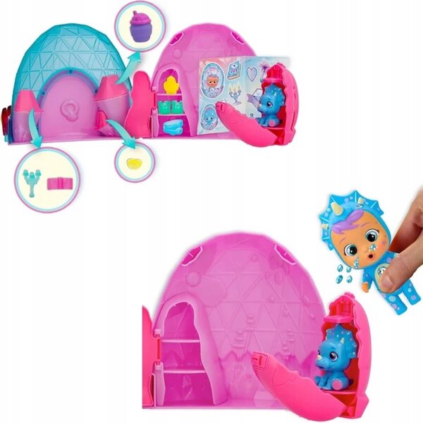 Cry Babies Magic Tears Icy World Dinos Laledzka mit Tier und Zubehör
