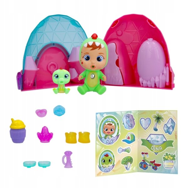 Cry Babies Magic Tears Icy World Dinos Laledzka mit Tier und Zubehör