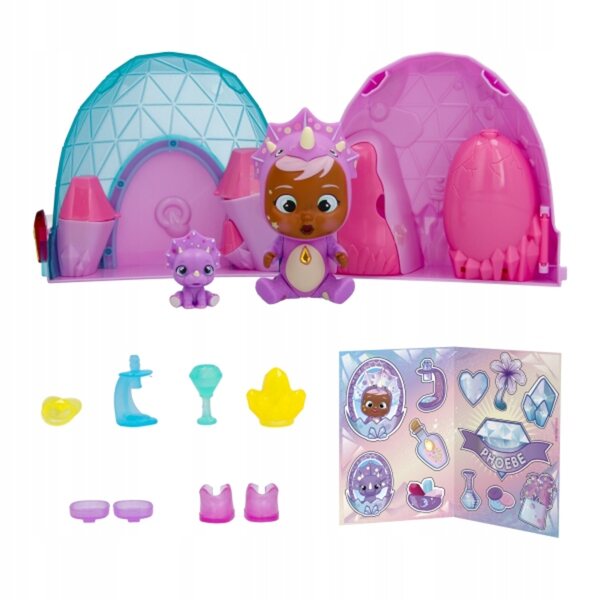 Cry Babies Magic Tears Icy World Dinos Laledzka mit Tier und Zubehör