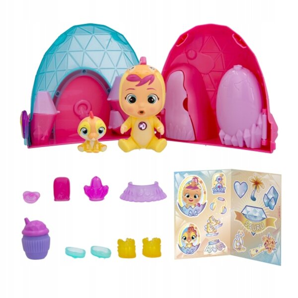 Cry Babies Magic Tears Icy World Dinos Laledzka mit Tier und Zubehör