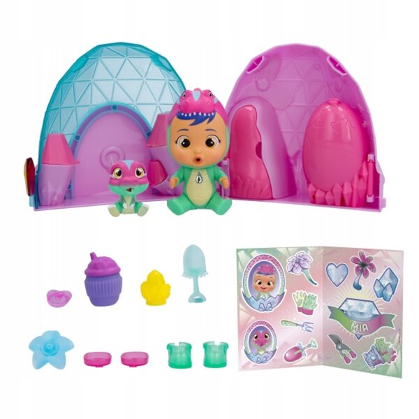 Cry Babies Magic Tears Icy World Dinos Laledzka mit Tier und Zubehör