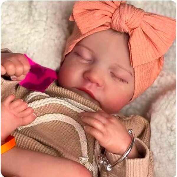Bambola reborn neonata 47 cm con accessori, perfetta come regalo