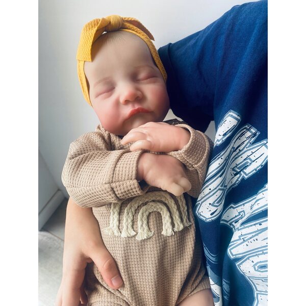 Bambola reborn neonata 47 cm con accessori, perfetta come regalo