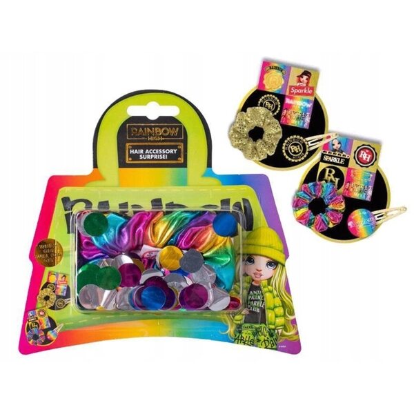 Комплект аксесоари за коса Rainbow High за момичета 4+ с оригинална MGA изненада