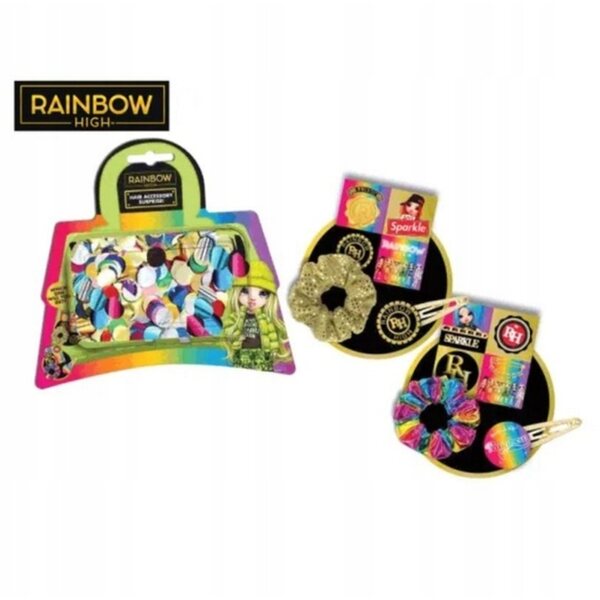 Set accessori per capelli Rainbow High per bambine 4+ con sorpresa originale MGA