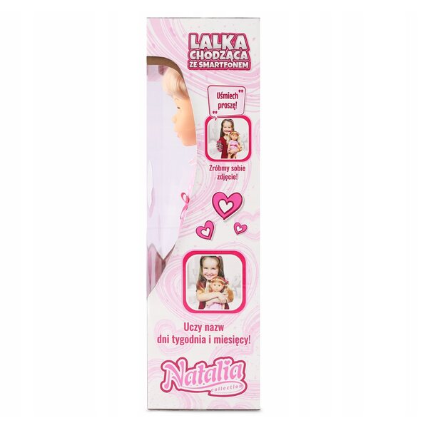 Bambola interattiva Natalia da 41 cm che parla polacco e inglese con uno smartphone
