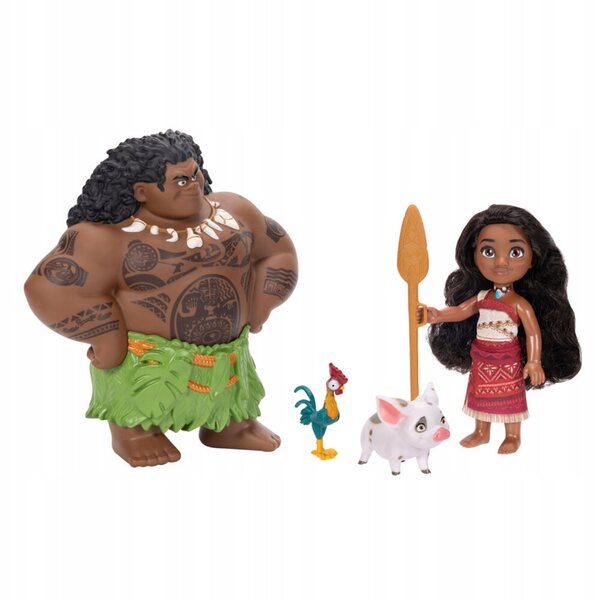 Set bambole Vaiana e Maui 19 cm personaggi Disney per bambini 3+ anni