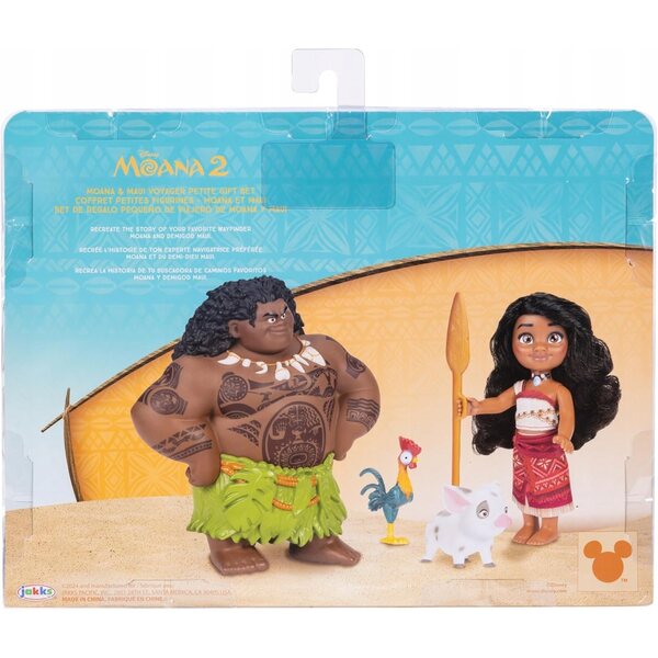 Set bambole Vaiana e Maui 19 cm personaggi Disney per bambini 3+ anni