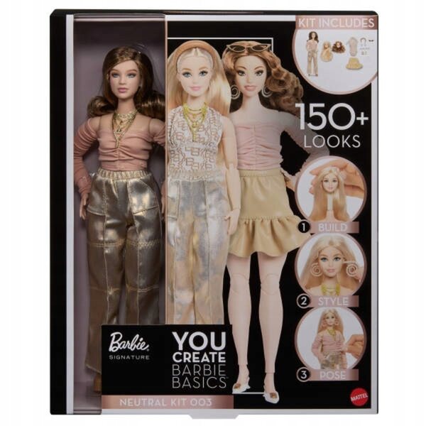 Barbie You Create Basics mit 2 austauschbaren Köpfen und über 150 modischen Outfits