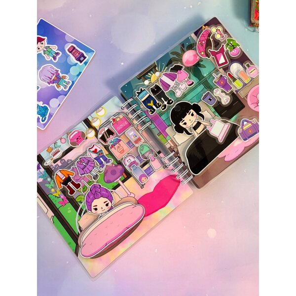 Toca Boca K-Pop Албум за ловци на демони с магнитни герои и сценарии 20x20 cm