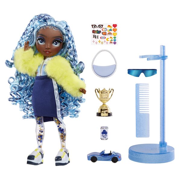 Bambola Rainbow High Sparkle & Shine Marina con Accessori e Abbigliamento Invernale
