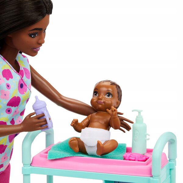 Barbie-Kinderärztin mit 2 Babys und Zubehör für Kinder ab 3 Jahren